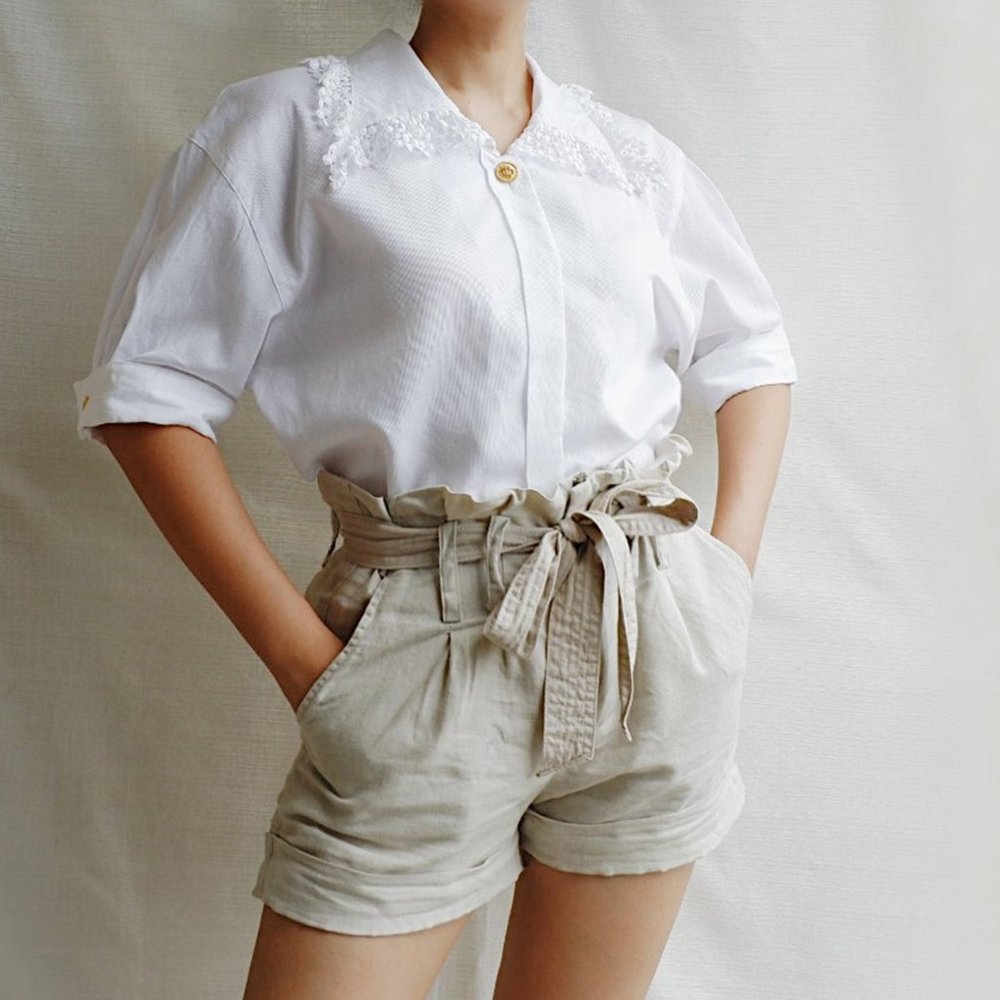 Vintage White Blouse S/M